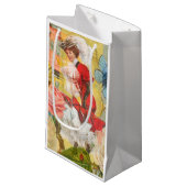 Victoriaans dame vrouw plezier vervoer klein cadeauzakje (Voorkant Gekanteld)