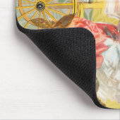 Victoriaans dame vrouw plezier vervoer muismat (Hoek)