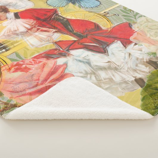 Victoriaans dame vrouw plezier vervoer sherpa deken (3/4)