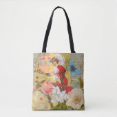 Victoriaans dame vrouw plezier vervoer tote bag (Voorkant)