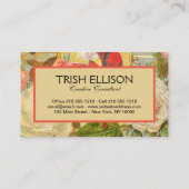 Victoriaans dame vrouw plezier vervoer visitekaartje (Achterkant)