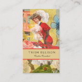 Victoriaans dame vrouw plezier vervoer visitekaartje (Voorkant)