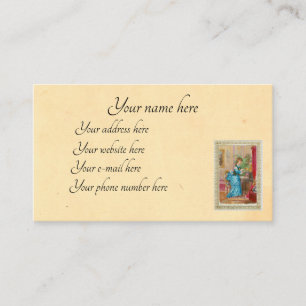 Victoriaans dame writer visitekaartje