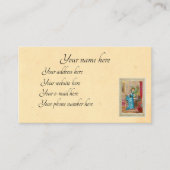 Victoriaans dame writer visitekaartje (Voorkant)