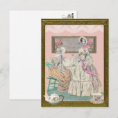 Victoriaans dames briefkaart (Voorkant / Achterkant)