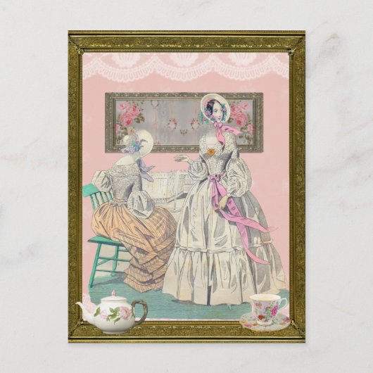 Victoriaans dames briefkaart (Voorkant)