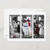 Victoriaans dames Briefkaart (Voorkant / Achterkant)