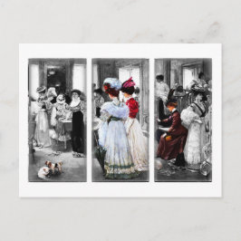  Victoriaans dames Briefkaart