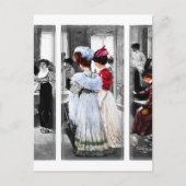 Victoriaans dames Briefkaart (Voorkant)