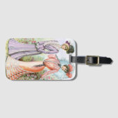 Victoriaans  Dames in de tuin Bagagelabel (Voorkant (horizontaal))