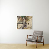 Victoriaans dames in de tuin conversatie -  wandkleed (In Situ (horizontaal))