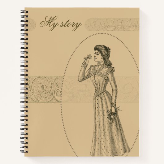 Victoriaans Dames Journaal Notitieboek (Voorkant)
