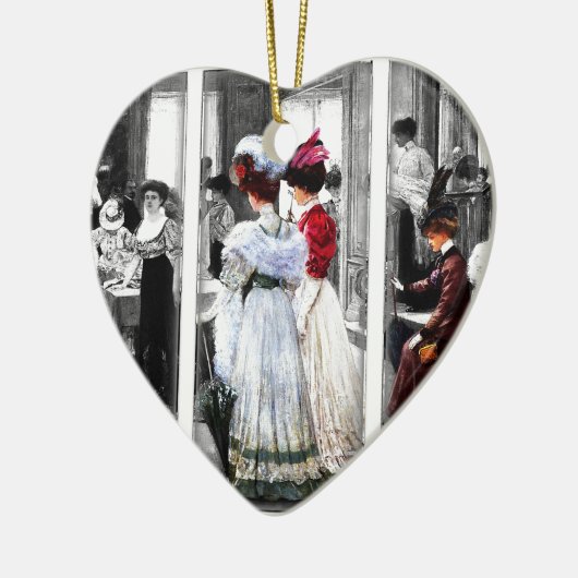 Victoriaans dames Keramisch Ornament (Links)