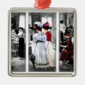  Victoriaans dames Metalen Ornament (Voorkant)