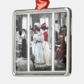 Victoriaans dames Metalen Ornament (Links)