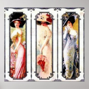 Victoriaans dames poster