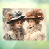 Victoriaans dames raamsticker (Vel 3)