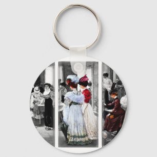 Victoriaans dames Sleutelhanger