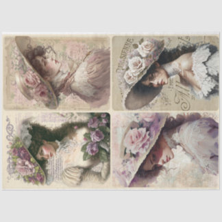Victoriaans dames tissuepapier