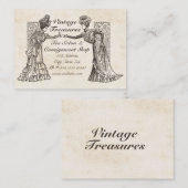 Victoriaans dames visitekaartje (Voorkant / Achterkant)