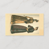 Victoriaans dames visitekaartje (Achterkant)