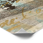 *  Victoriaans damesbloemen Art Nouveau AR23 Poster (Hoek)