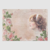  Victoriaans damesdebetpapier Tissuepapier (Voorkant)