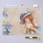  Victoriaans damesdebetpapier Tissuepapier (Craft)