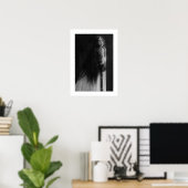 Victoriaans damesgebed zeer lang haar poster (Thuiskantoor)