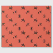 Victoriaans dameskrappelpapier voor Equestrian Cadeaupapier (Vlak)