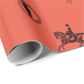 Victoriaans dameskrappelpapier voor Equestrian Cadeaupapier (Rol Hoek)