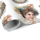Victoriaans dameskrapppapier cadeaupapier (Rol Hoek)