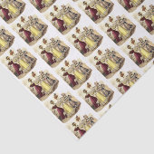 Victoriaans damesontwerp  tissuepapier (Detail)