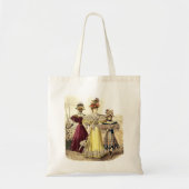 Victoriaans damesontwerp  tote bag (Voorkant)