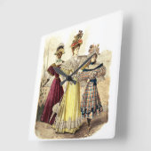 Victoriaans damesontwerp  vierkante klok (Hoek)