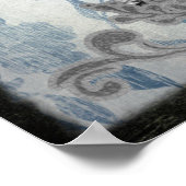 Victoriaans damestandaartjes in de bosbouw poster (Hoek)