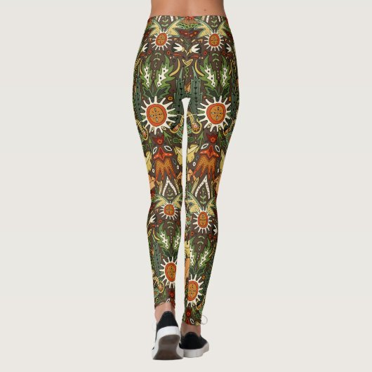 Victoriaans dampaarde leggings (Achterkant)
