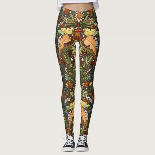 Victoriaans dampaarde leggings (Voorkant)