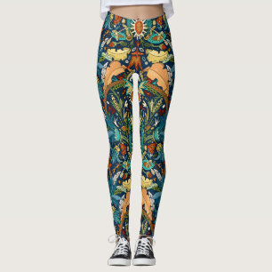 Victoriaans dampmiddernacht leggings