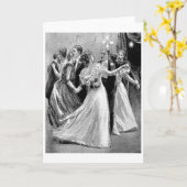  Victoriaans - dansen aan het bal, Kaart (Gele Bloem)