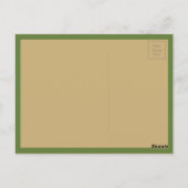 Victoriaans Dansende Girl Green Red Rose Briefkaart (Achterkant)