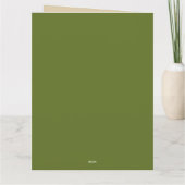 Victoriaans dansmeisje in Green St. Patrick's Day Kaart (Achterkant)