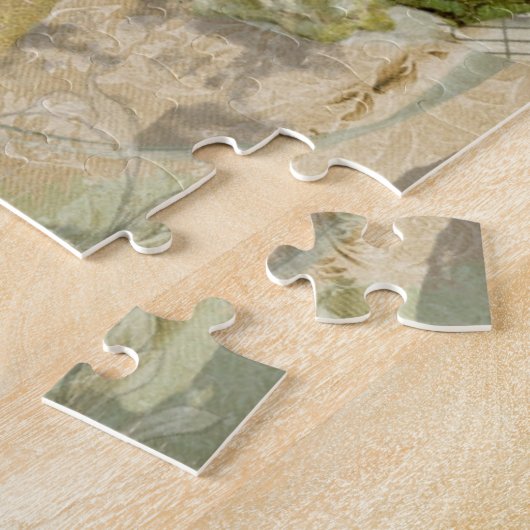 Victoriaans dansmeisje in Green St. Patrick's Day Legpuzzel (Zijkant)