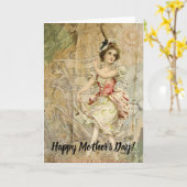 Victoriaans dansmeisjes — Specificaties Kaart (Gele Bloem)