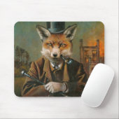 Victoriaans Dapper Fox Mouse mat. Muismat (Met muis)