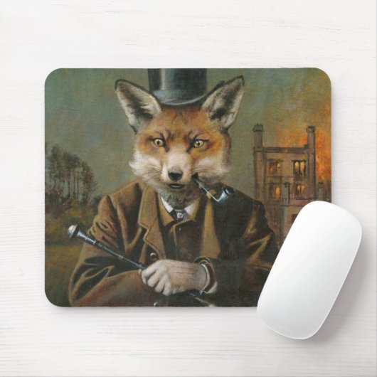  Victoriaans Dapper Fox Mouse mat. Muismat (Met muis)