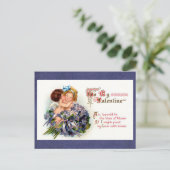 Victoriaans de Cupido's Valentijn van de Feestdagenkaart (Staand voorkant)