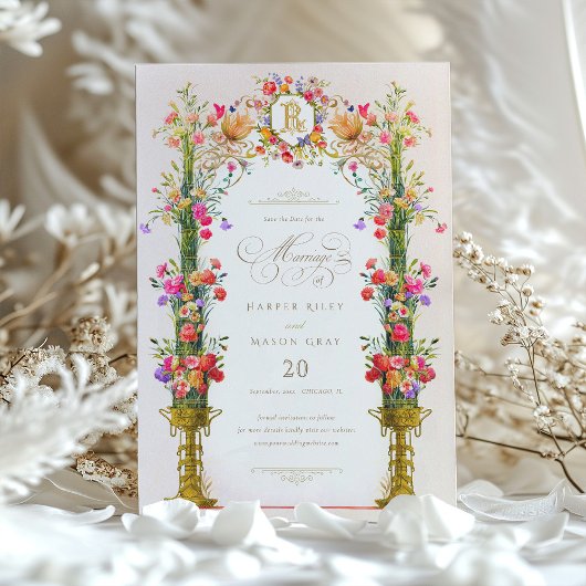 Victoriaans De datum opslaan Kaart