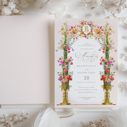 Victoriaans De datum opslaan Kaart