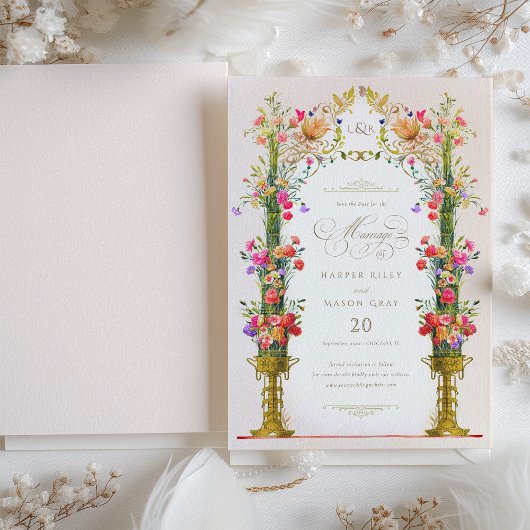 Victoriaans De datum opslaan Kaart